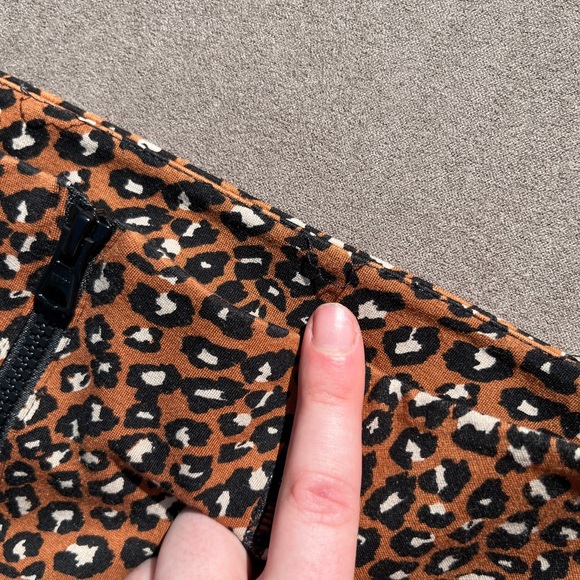 Free People Lucky Strike Zipper Fly Leopard-Print Bike Athletic Shorts Small - Picture 10 of 13